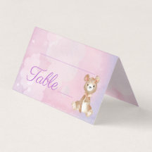 Baby shower de la fille de l'ours pourpre Numéro d