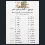 Baby shower de la manifestation des animaux de boi<br><div class="desc">Baby shower jeu de gestation.</div>