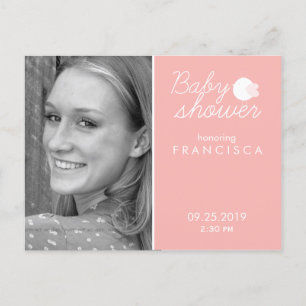Baby shower de la photo Invitations avec cartes po