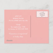 Baby shower de la photo Invitations avec cartes po (Dos)
