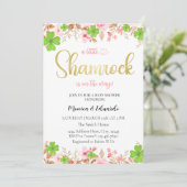 Baby shower de la Saint Patrick Invitation (Debout devant)
