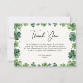 Baby shower de la St. Patricks Day Merci (Devant)