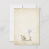 Baby shower de livre d'histoire Déchets Carte Raff (Dos)