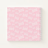 Baby shower de livre d'hôtes Fille rose blanc berc (Dos)