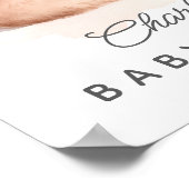 Baby shower de l'ours de bascule Affiche de bienve (Coin)