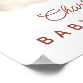 Baby shower de l'ours de bascule Affiche de bienve (Coin)