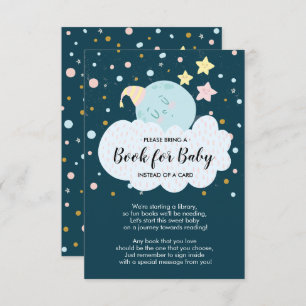 Baby shower de lune pour carte bébé