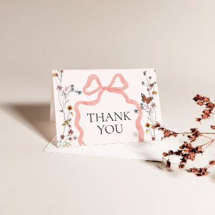 Baby shower de Merci de Fleur sauvage rose