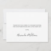 Baby shower de Merci de la forêt de pin rustique (Dos)