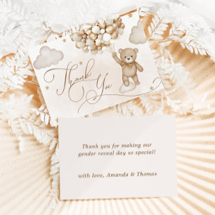 Baby shower de Merci de révélation du genre de l'o