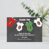 baby shower de MERCI de THÈME DE FOOTBALL (Debout devant)