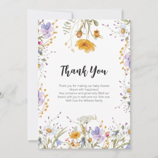 Baby shower de Merci fleur sauvage (Devant)
