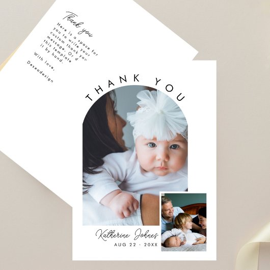 Baby shower de Merci photo minimal moderne Arch 2