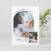 Baby shower de Merci photo minimal moderne Arch 2 (Debout devant)