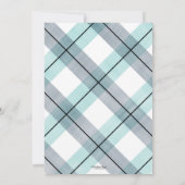 baby shower de moustache invitation à la menthe ma (Dos)