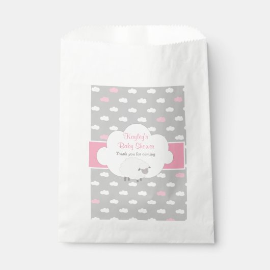Baby shower de mouton souple Favoriser les sacs (r (Devant)