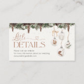 Baby shower de Noël cosy Détails Carte de boîtier (Devant)