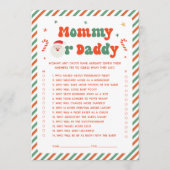 Baby shower de Noël Devinez Qui Joue Carte (Devant)