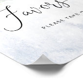 Baby shower de Noël en hiver Faveurs Poster (Coin)