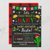 Baby shower de Noël Fiesta Invitation (Devant / Derrière)