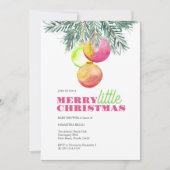 Baby shower de Noël Invitation (Devant)