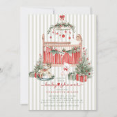 Baby shower de Noël Invitation (Devant)