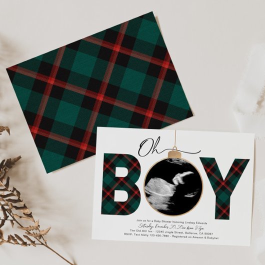 Baby shower de Noël Invitation