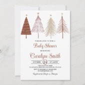 Baby shower de Noël Invitation Modèle (Devant)