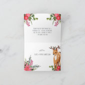 Baby shower de Noël Reindeer Merci (Intérieur)