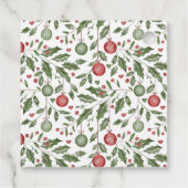 Baby shower de Noël révéler les étiquettes cadeaux (Dos)