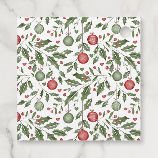 Baby shower de Noël révéler les étiquettes cadeaux (Dos)