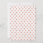 Baby shower de pain d'épices de Noël Invitation (Dos)