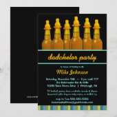 Baby shower de papa - invitations de partie de (Devant / Derrière)