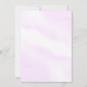 Baby shower de papillon floral Lavender Invitation (Dos)