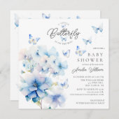 Baby shower de papillons Whimsical Invitation (Devant / Derrière)