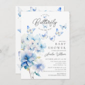 Baby shower de papillons Whimsical Invitation (Devant / Derrière)