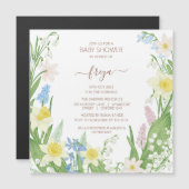 Baby shower de Pâques Invitation magnétique (Devant / Derrière)