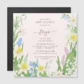 Baby shower de Pâques Invitation magnétique (Devant / Derrière)