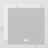 Baby shower de petit arachide gris doux Invitation (Dos)