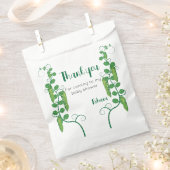 Baby shower de pois doux Favoriser les sacs (Coupé)