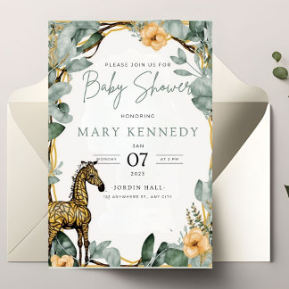Baby shower de pois doux Invitation