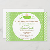 Baby shower de pois doux Invitation Bébé neutre (Devant / Derrière)