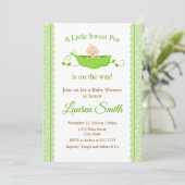 Baby shower de pois doux Invitation Genre Neutre (Debout devant)