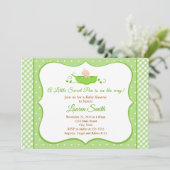 Baby shower de pois doux Invitation Neutrale (Debout devant)