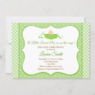 Baby shower de pois doux Invitation Neutrale