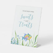 Baby shower de poisson tropical - Panneau de table (Recto)