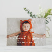 Baby shower de police du coeur jote connecte merci (Debout devant)