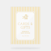 Baby shower de poussette de bébé mignonne Preppy I (Recto)