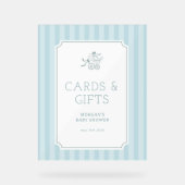 Baby shower de poussette de bébé mignonne Preppy I (Recto)