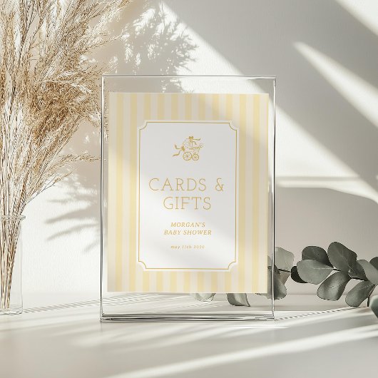 Baby shower de poussette de bébé mignonne Preppy I